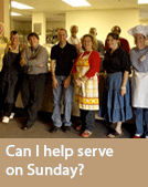 Can I help serve on Sunday